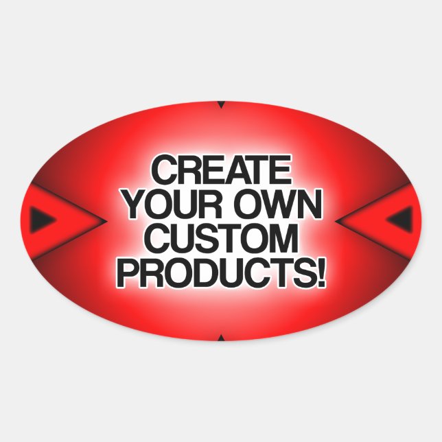 Customise / Personalise / Create your own Oval Sticker (Front)