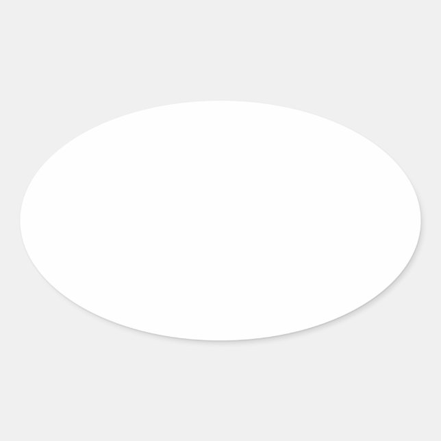 Customise / Personalise / Create your own Oval Sticker (Front)