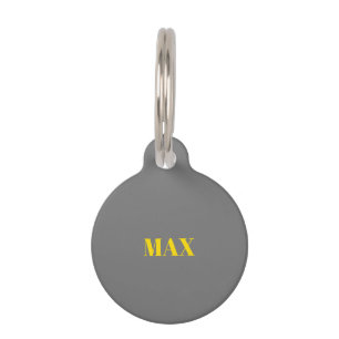 Customise personalise Double sided dog Name info Pet Tag