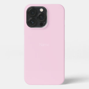 Customise personalise NAME monogram light pink iPhone 13 Pro Case