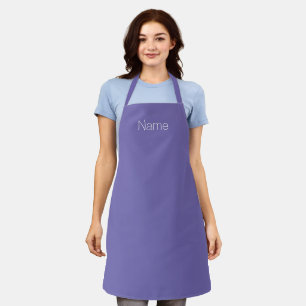 Customise personalise NAME monogram periwinkle Apron