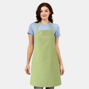Customise personalise w/ NAME monogram avocado Apron