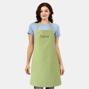 Customise personalise w/ NAME monogram avocado Apron