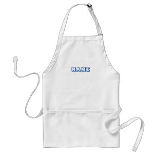 Customise personalise with NAME monogram initial Standard Apron
