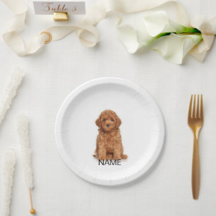 Customise, personalise with photo, name, text paper plate