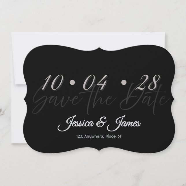 Customise  Personalised Save the Date (Front)