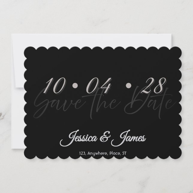 Customise  Personalised Save the Date (Front)