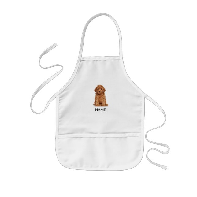 Customise photo, image and name text kids apron (Front)