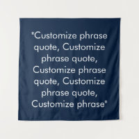Customise phrase quote elegant navy blue white