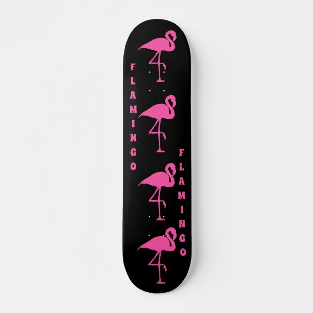 Customise Pink Flamingo Skateboard (Front)