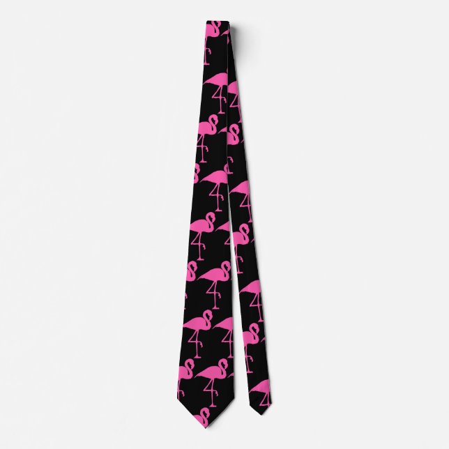 Customise Pink Flamingo Tie (Front)