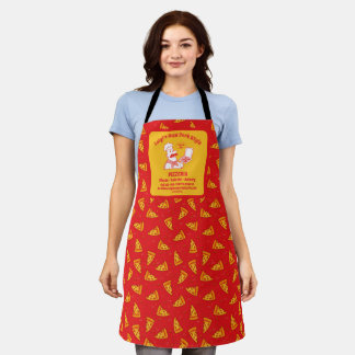 Customise Pizza Restaurant Detailed Pizza Chef  Apron