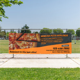Customise Pizza Shop Pepperoni Cheese Advertise   Banner