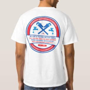 Customise Plumbing Contractor Business Men's T-Shirt