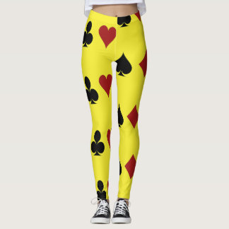 Customise Poker Card Symbols Leggings
