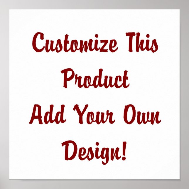 Customise - Poster (Front)