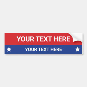 Customise President Election 2024 Political Theme Bumper Sticker