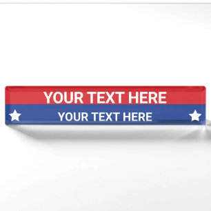 Customise President Election 2024 Political Theme Nameplate