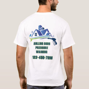 Customise Pressure Washing Business Promotional T-Shirt