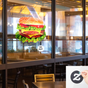 Customise Price Double Cheeseburger Deluxe Advert