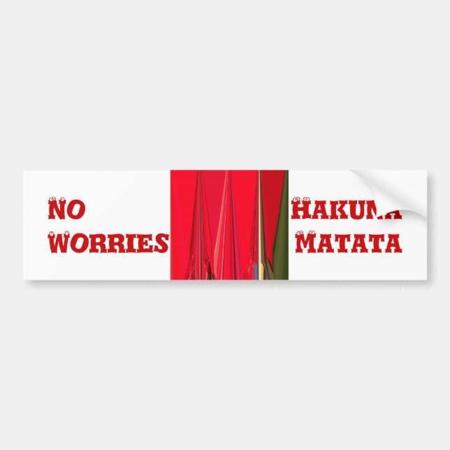 Customise Product Bumper Sticker (Front)