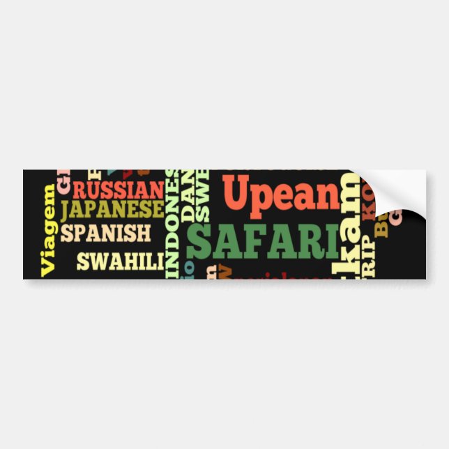 Customise Product Bumper Sticker (Front)