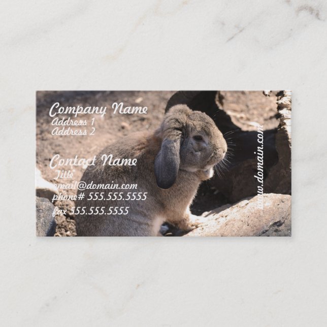 Customise Product Business Card (Front)