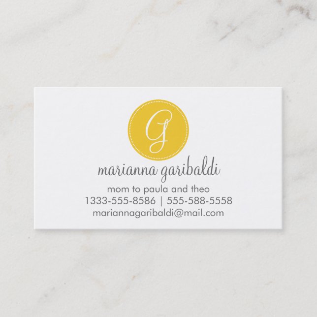 Customise Product Calling Card (Front)