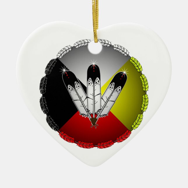 Customise Product Ceramic Tree Decoration (Front)