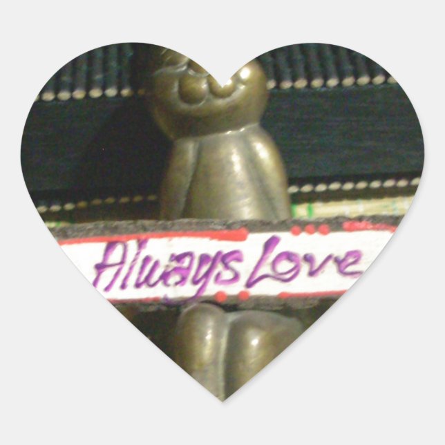 Customise Product Heart Sticker (Front)
