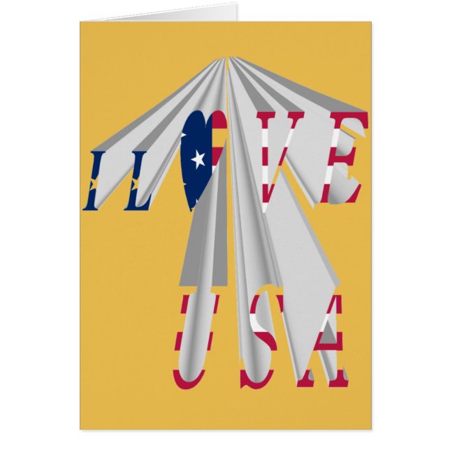 Customise Product I love USA (Front)