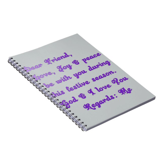 Customise Product Notebook (Right Side)