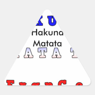 Customise Product Triangle Sticker