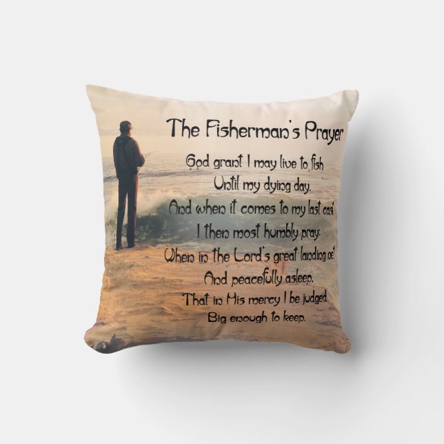 Customise ProductThe Fishermans Prayer Cushion (Front)