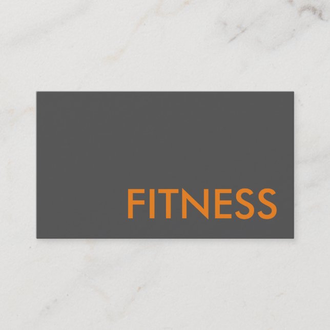 Customise Professional Fitness Sport Business Card (Front)