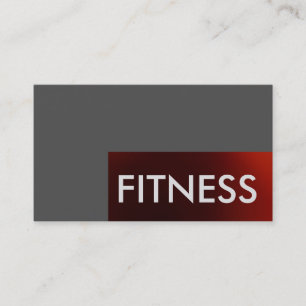 Customise Professional Fitness Sport Business Card