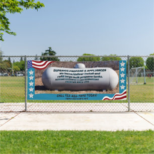 Customise Propane Supplier Tank Lease Refill  Banner