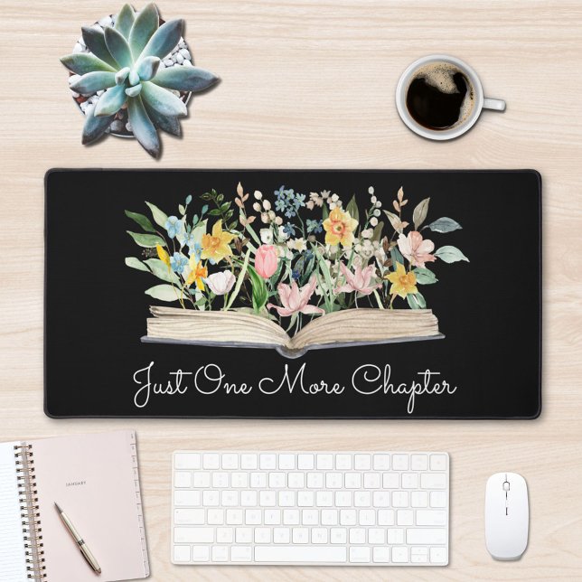 Customise Quote Book Flower Teacher Appreciation Desk Mat (In situ)