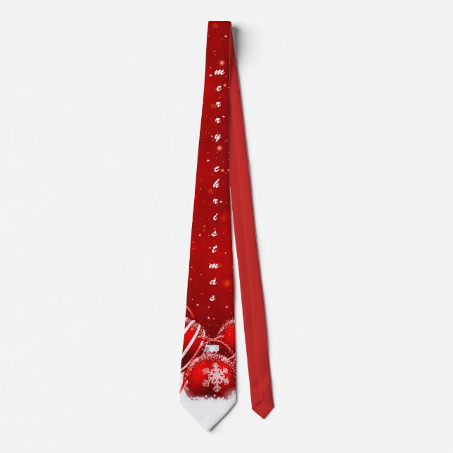 Customise Red Christmas Tie (Front)