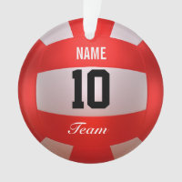 Customise Red Volleyball