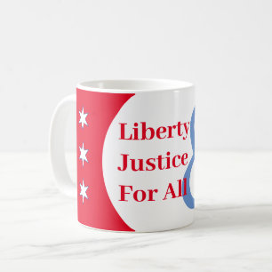Customise Red White Blue Liberty Coffee Mug
