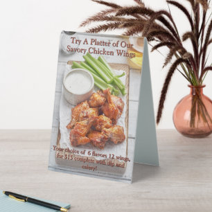 Customise Restaurant Chicken Wing Side Promotional