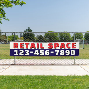 Customise Retail Space Available Business Banner