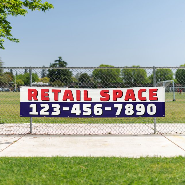 Customise Retail Space Available Business  Banner (Insitu)