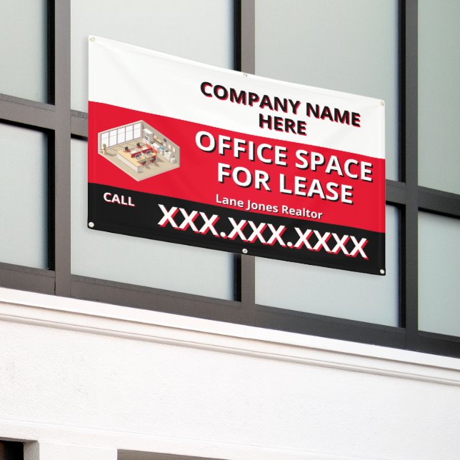 Customise Retail Space For Lease Company Logo Buil Banner (Outside Building)