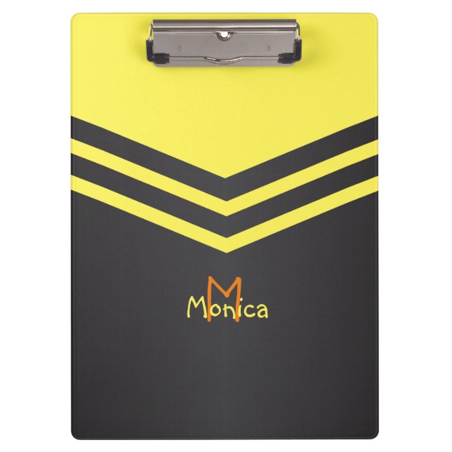 Customise Retro Stripes Clipboard (Front)