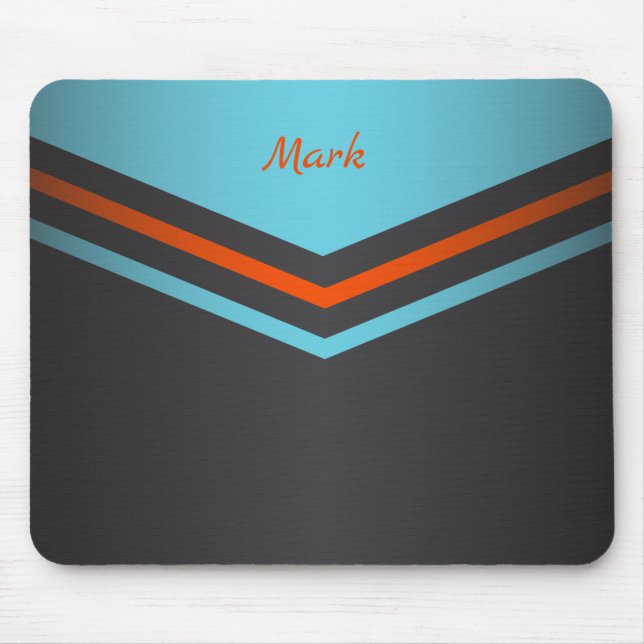 Customise Retro Stripes Mouse Pad (Front)