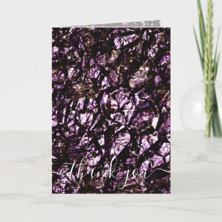 Customise: Rocky Grunge Texture Thank You Card