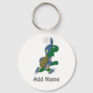 Customise Running Turtle Key Ring