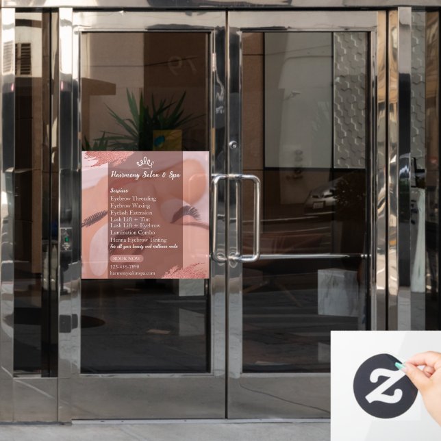 Customise Salon Spa  Lashes Eyelashes Services (Office Door)